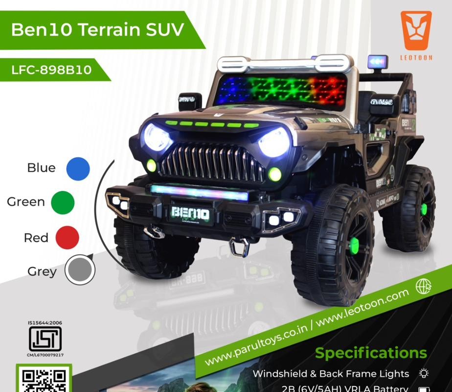 Ben10 Terrain SUV kids battery ride-on jeep